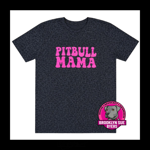 Pitbull Mama Leopard Tee