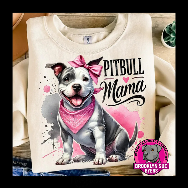 Pitbull Mama with Bow